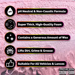 ProKleen Fragranced Super-Thick Snow Foam - 10L, Strawberry Milkshake