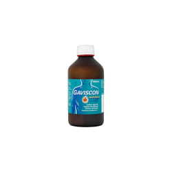 Gaviscon Peppermint Liquid 600 ml - Fast-Acting Heartburn, Indigestion, Acid Reflux, and Nausea Relief - Dual Action Antacid for GORD and Digestion S
