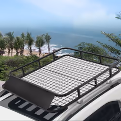 Steel Cargo Roof Rack Basket Cars Luggage Carrier 75kg Weight Capacity
