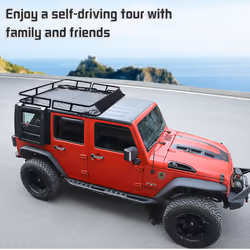 Steel Cargo Roof Rack Basket Cars Luggage Carrier 75kg Weight Capacity