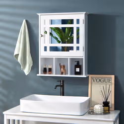 Wall-mounted Bathroom Cabinet Storage Organizer Medicine Cabinet