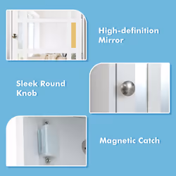 Wall-mounted Bathroom Cabinet Storage Organizer Medicine Cabinet