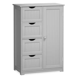Wooden Free Standing Storage Cabinet Side Storage Organizer Cabinet