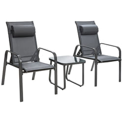 3-Piece Patio Bistro Furniture Set Outdoor Porch Furniture Set