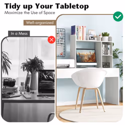 Desk Bookshelf Storage Organizer Display Shelf Rack for Dorm or Office
