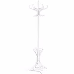 Wooden Coat Rack Hat Hanger Freestanding  Umbrella Stand with 12 Hooks