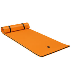 Floating Water Mat Swimming Pool Float Pad w/ Rolling Pillow Design