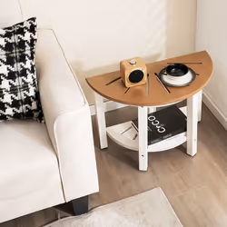 2-Tier Semicircular Shower Bench Seat Bathroom Inside Shower Stool