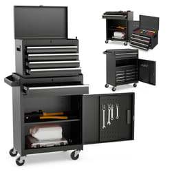 5-Drawer Rolling Tool Chest Tool Storage Cabinet w/ Lockable Wheels