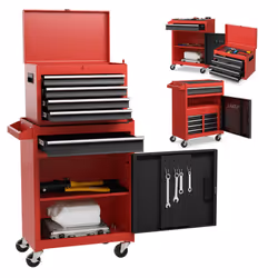 5-Drawer Rolling Tool Chest Tool Storage Cabinet w/ Lockable Wheels
