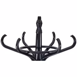 Floor Standing Coat Jacket Stand Solid Wood Hanger with Umbrella Rack