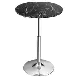 Modern Bar Table Multifunctional Round Pub Table Marble Patterns