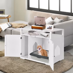 Cat Litter Box Enclosure Hidden Cat Washroom Wooden Litter Box Cover