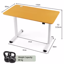 Height Adjustable Electric Computer Desk w/Cable Management HomeOffice