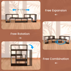 TV Stand Up to 65 Inches Storage Bookcase Free Combination Home Office