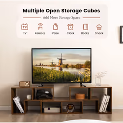 TV Stand Up to 65 Inches Storage Bookcase Free Combination Home Office