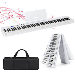 88-Key Foldable Digital Piano Semi Weighted Electronic Keyboard