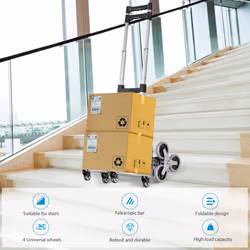 Outdoor Stair Climbing Cart Portable Folding Hand Truck