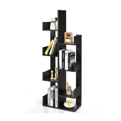8 Tier Bookshelf Standing Storage Display Bookcase Shelving Organizer
