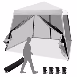 3M x 3M Pop up Gazebo Outdoor Instant Canopy Tent With Mesh Roller Bag