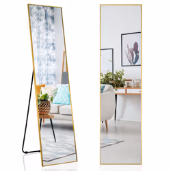 Full Length Mirror Rectangular Dressing Mirror Standing Wall-mounted