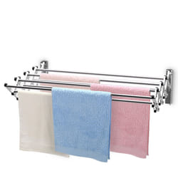 Drying Rack Expandable Towel Rack Stainless Steel Rods Wall Mounted
