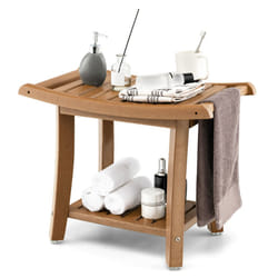 Bathroom Shower Bench Waterproof Bath Spa Stool Non-slip Storage Bench