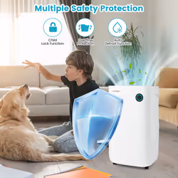 40L Dehumidifierw/ 5 Modes Quiet Dehumidifier w/ 6.5L Water Tank