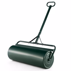 Metal Lawn Roller Push/Tow-Behind Lawn Roller 63L Sod Roller
