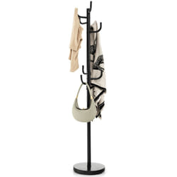 Free-Standing Coat Rack Metal Frame Coat Hanger Entryway Coat Stand