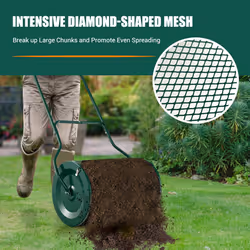 27 inch Compost Spreader Peat Moss Spreader Upgrade U-shaped Handle