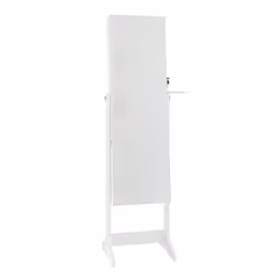 Freestanding Jewelry Armoire Lockable Full-length w/3-Color Led Lights