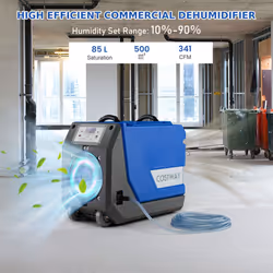 85L Commercial Dehumidifier w/Pump Drain Hose  Industrial Dehumidifier