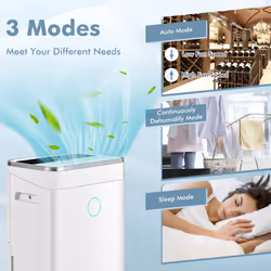 25L/ Day Electric Dehumidifier Portable & Quiet Dehumidifier for Home