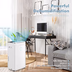 25L/ Day Electric Dehumidifier Portable & Quiet Dehumidifier for Home