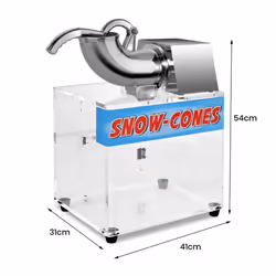 Electric Ice Cone Maker Shaved Ice Machine w / Dual Blades & Large Box