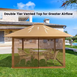 4m x 4m Pop-up Gazebo Canopy Instant Setup Canopy Tent Shade Shelter
