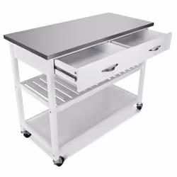 Kitchen Trolley Cart Rolling Island Cart Serving Cart Large Storage