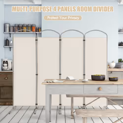 188cm Folding Privacy Screen 4-Panel Room Divider Privacy Protection