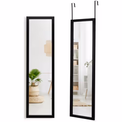 Full Length Over the Door Mirror Full Length Mirror with Hanging Hooks