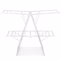 2-Tier Clothes Drying Rack Folding Dryer Stand Drying Rails