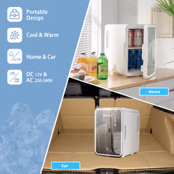 Mini Fridge 10 L Portable AC/DC Beauty Fridge Thermoelectric Cooler