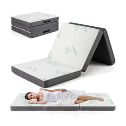 Tri-Fold Foam Mattress 200 CM x 80 CM Floor Mattress Topper Guest Mat
