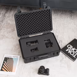 45x34x18cm Portable Hard Case Waterproof Camera Case Tool Box with Fit Foam