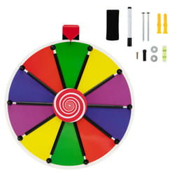38cm Wall Mounted Spinning Wheel 10-Slot Prize Colorful Spinning Wheel