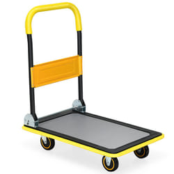 Folding Push Cart Dolly Moving Hand Truck Rolling Flatbed Cart Truck