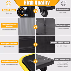 Folding Push Cart Dolly Moving Hand Truck Rolling Flatbed Cart Truck