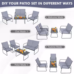 Patio Furniture Set Outdoor Conversation Set Outdoor Furniture Set