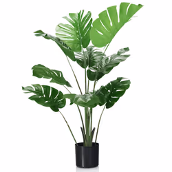 120cm Artificial Monstera Tree Deliciosa Tree with 10 Different Leaves