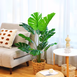120cm Artificial Monstera Tree Deliciosa Tree with 10 Different Leaves